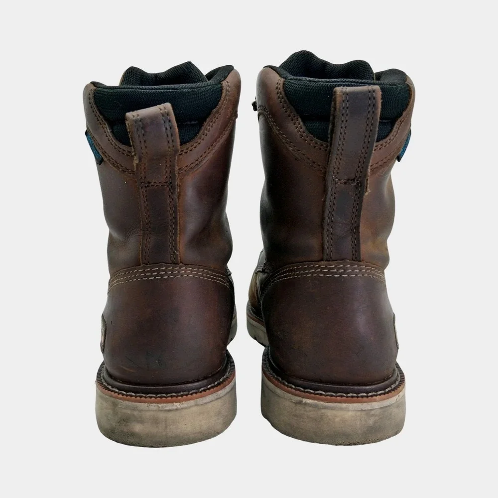 Ariat Rebar Boots Mens Size 11 EE Brown Leather Waterproof Work Composite Toe